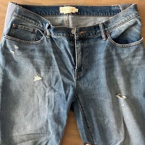 Hatch Distressed Denim Boyfriend Jeans